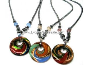 Murano Chamilia Charms Pendant Necklace Hematite